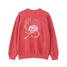 Schott PIGMENT SKULL AND SNAKE CREW SWEAT 7825232011画像