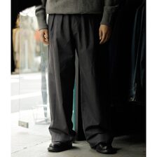 AUBERGE Caribbean Sea Island Cotton 2Tuck Wide Pants "COLE" AUSIC25A03画像