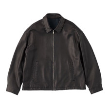 Porter Classic LEATHER ZIP UP JACKET W / LOVE & PEACE SILVER (ENTREFINO) PC-017-3591画像