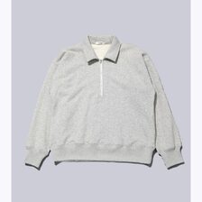 INTERIM HYPER BIG HALF ZIP COLLAR LOOP WHEEL SWEAT SHIRT IT25A211画像
