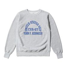 Buzz Rickson's Lot No. BR69645 / HORIZONTAL KNITTING SWEAT SHIRT &ldquo;CVA-67 J.F. KENNEDY&rdquo;画像