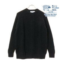 Kerry Woollen Mills Fisherman Rib Crew Neck Sweater KW-0003画像