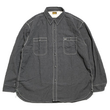 BURGUS PLUS Beta Chambray Work Shirt Wide Silhouette Heather Gray HBP-300CHBWD画像