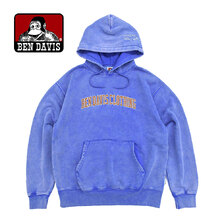 BEN DAVIS Arch Logo Faded Pullover Hoodie C-25780044画像