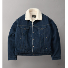 THE FLAT HEAD DENIM BOA JACKET FN-OJ-B002画像