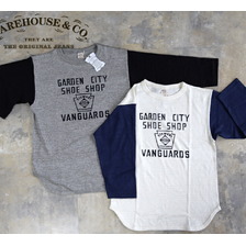 WAREHOUSE Lot 4800 7分袖ベースボールT GARDEN CITY画像