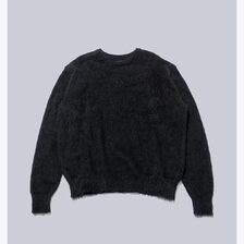 INTERIM KID MOHAIR ALPACA SHAGGY CREW SWEATER IT25A167画像