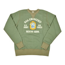 Buzz Rickson's SET-IN CREW NECK SWEAT SHIRTS "64th EMERGENCY" BR69635画像