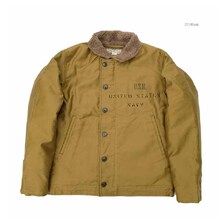 Buzz Rickson's Type N-1 KHAKI &ldquo;NAVAL CLOTHING DEPOT DEPARTMENT! DEMOTEX-ED STENCIL MIDWAY&rdquo; BR15766画像