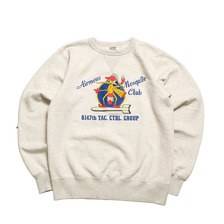 Buzz Rickson's SET-IN CREW NECK SWEAT SHIRT &ldquo;AIRMENS MOSQUITO CLUB&rdquo; BR69632画像