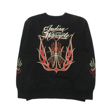 INDIAN MOTORCYCLE CREW SWEAT PINSTRIPE PATTERN IM69608画像