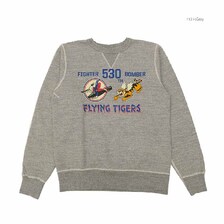 Buzz Rickson's SET-IN CREW SWEAT SHIRT &ldquo;530th FTR-BOMB FLING TIGERS&rdquo; BR69634画像