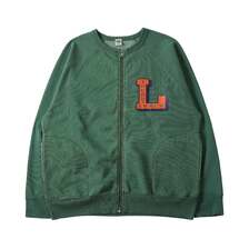 BARNS Pigment Dye Athletic Zip Up Print Cardigan T.R.EAST TRACK BR-25468画像