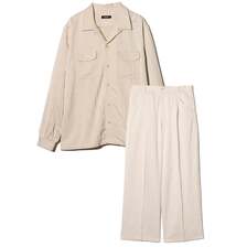 glamb Stripe Jacquard Linen Shirt Set Up GB0126-ST04画像