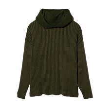 glamb Stripe Rib Knit Hoodie GB0126-KNT06画像