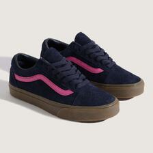 VANS Old Skool Hairy Suede Navy/Pink VN000E9T3E0画像