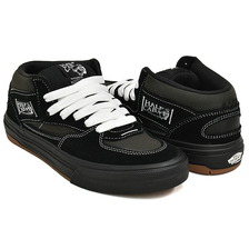 VANS SKATE HALF CAB WAFFLECUP BLACK / ASPHALT VN000D9ZKOU画像