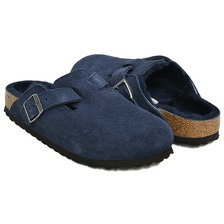 BIRKENSTOCK BOSTON SHEARLING (NARROW) NEW NAVY 1030701画像