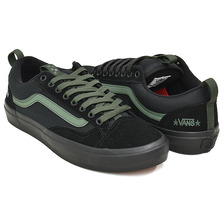 VANS SKATE OLD SKOOL 36+ ATIBA BLACK / DARK GREEN VN000D5RNLX画像