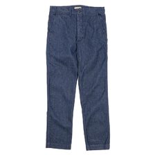 Workers Indigo Herringbone Officer Trousers Slim Type2画像
