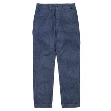 Workers Indigo Herringbone Officer Trousers Regular Type2画像