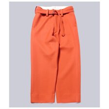 INTERIM HEAVY DOUBLE WEAVE TRICOTINE DEADSTOCK BELTED MIL BAGGY TROUSER IT25A061画像