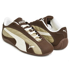 PUMA SPEEDCAT PLUS QUILTED ESPRESSO BROWN - WARM WHITE 403429-01画像
