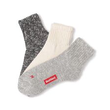 Healthknit スラブHマーククォーター 3Pソックス 191-3621画像