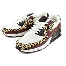 NIKE WMNS AIR MAX 90 sail/burgundy crush-blk IF1619-102画像