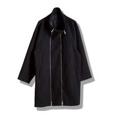 NO ID. ボリュームネックライダースオーバーコート 457006-384C画像