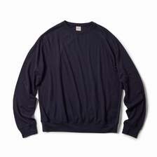 GOLD GL69413 / WASHBLE WOOL SUPER 140's RAGLAN CREW NECK SHIRT画像