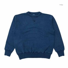 DUBBLE WORKS Lot.86001IND LOOP WHEEL SWEAT SHIRTS INDIGO DYE画像