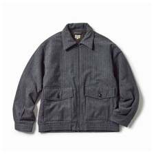 GOLD SUPER 160's WOOL HERRINGBONE MOSSER SPORTS JACKET GL15730画像