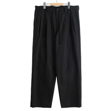 MARKAWARE DOUBLE PLEATED EASY TROUSERS ORGANIC COTTON SURVIVAL CLOTH A26A93PT02C画像