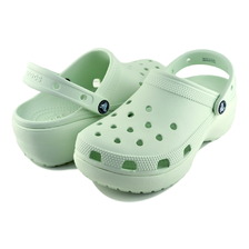 crocs CLASSIC PLATFORM CLOG W MINT TINT 206750-3YF画像