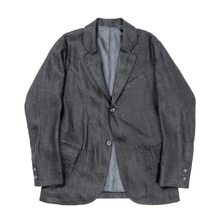Workers Moonglow Blazer Combat French Linen, Black画像
