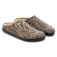 BIRKENSTOCK ZERMATT RIVET FELT REGULAR ZEBRA TOFFEE MELANGE 1030300画像