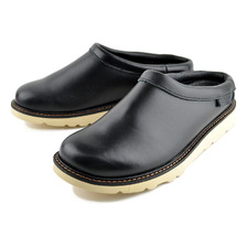 Schott LEATHER CLOG BLACK S23004-010画像