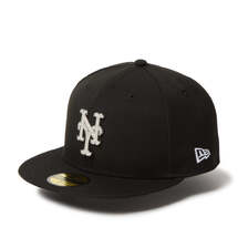 NEW ERA 59FIFTY Rhinestone Badge ラインストーンバッジ ニューヨーク・メッツ ブラック 14668128画像