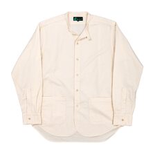 Workers Band Collar Shirt Ecru Shirt Cloth画像