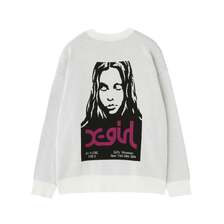 X-girl FACE JACQUARD KNIT TOP 105254015015画像