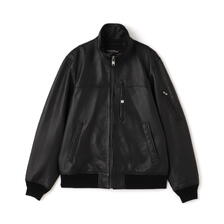 AVIREX STAND LEATHER MA-1 MOD JACKET 7835950023画像