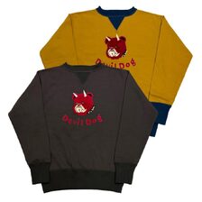 FREEWHEELERS &ldquo;Devil Dog&rdquo; DOUBLE V SWEAT SHIRT 2534003画像