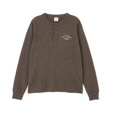 AVIREX HONEYCOMB HENRY NECK L/S T-SHIR 7836130015画像