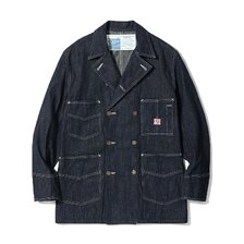 HEADLIGHT 9.5oz. SPECIAL WEAVE DENIM DOUBLE BREASTED COAT HD15844画像