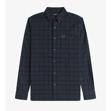 FRED PERRY Brushed Black Watch Tartan Shirt M1735画像