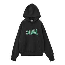 X-girl MILLS LOGO LAYERED PATCH SWEAT HOODIE 105254012007画像