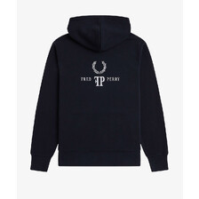 FRED PERRY Monogram Hooded Sweatshirt M1758画像