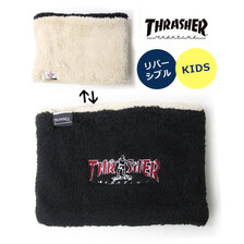 THRASHER キッズ ボアフリース リバーシブル ネックウォーマー 24TH-K50K画像