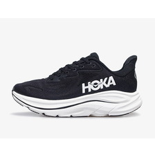 HOKA W CLIFTON 10 BLACK/WHITE 1162031-BWHT画像